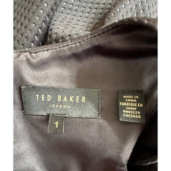 Ted Baker Cidia Skater Skirt Black Flare Sleeveless Dress Size 1 US Size 4 - Picture 11 of 14